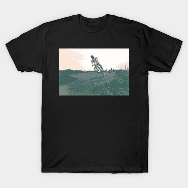 bmx bicycle motocross T-Shirt by rickylabellevie